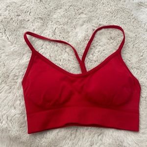 Gymshark Sweat Seamless Sports Bra in Salsa Red XS
